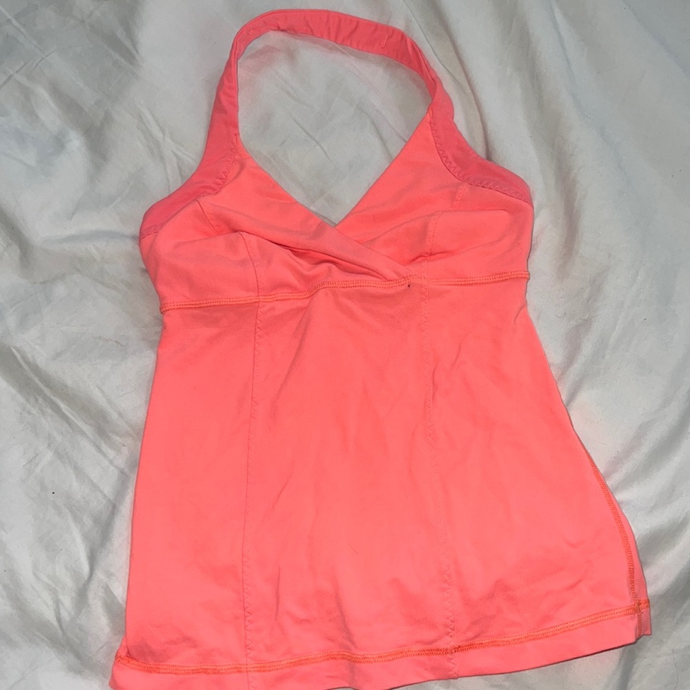VINTAGE OPEN BACK HALTER LULULEMON TANK
